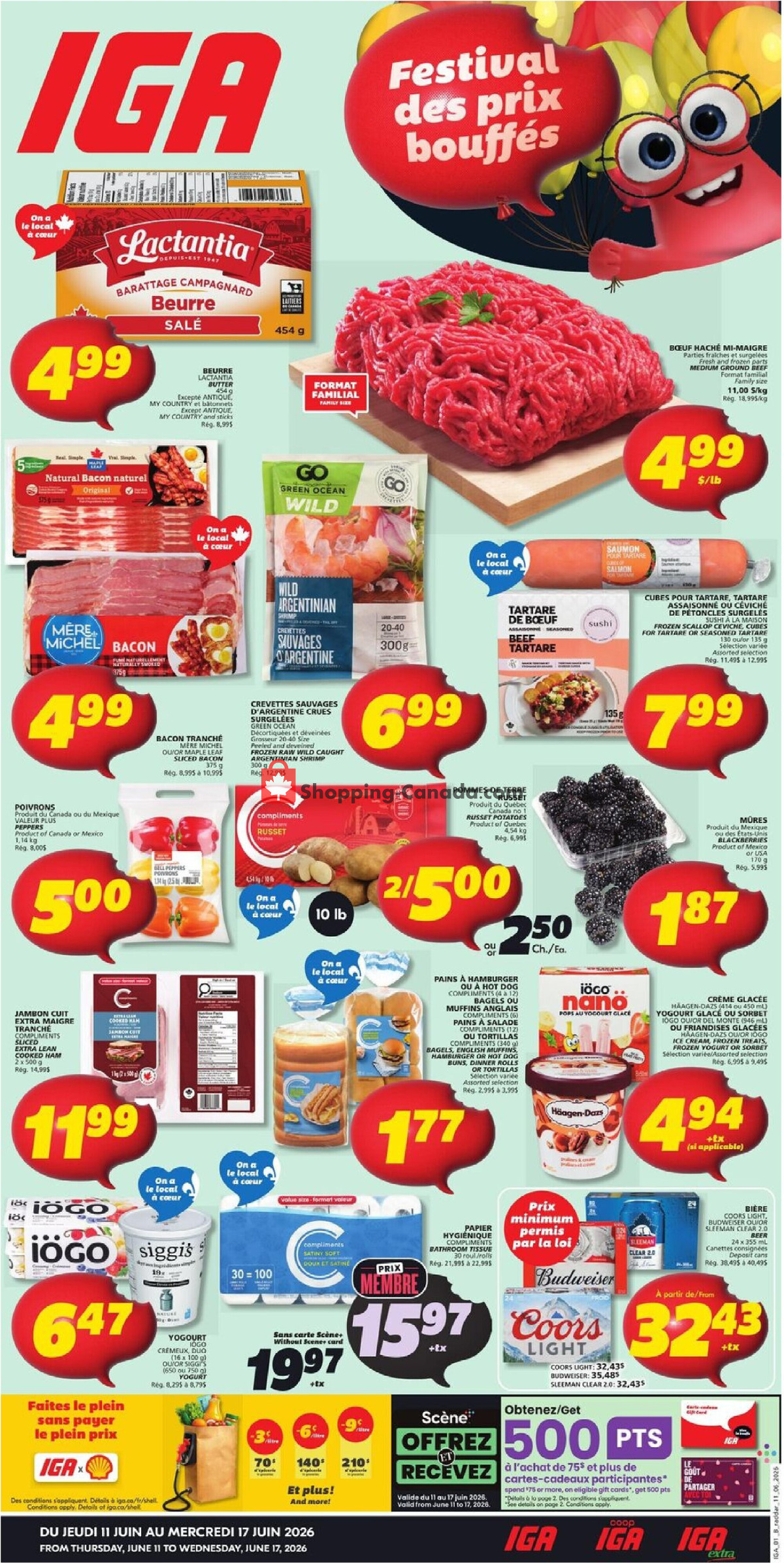 IGA Extra flyer from Thursday June 11, 2026 to Wednesday June 17, 2026 - page 1