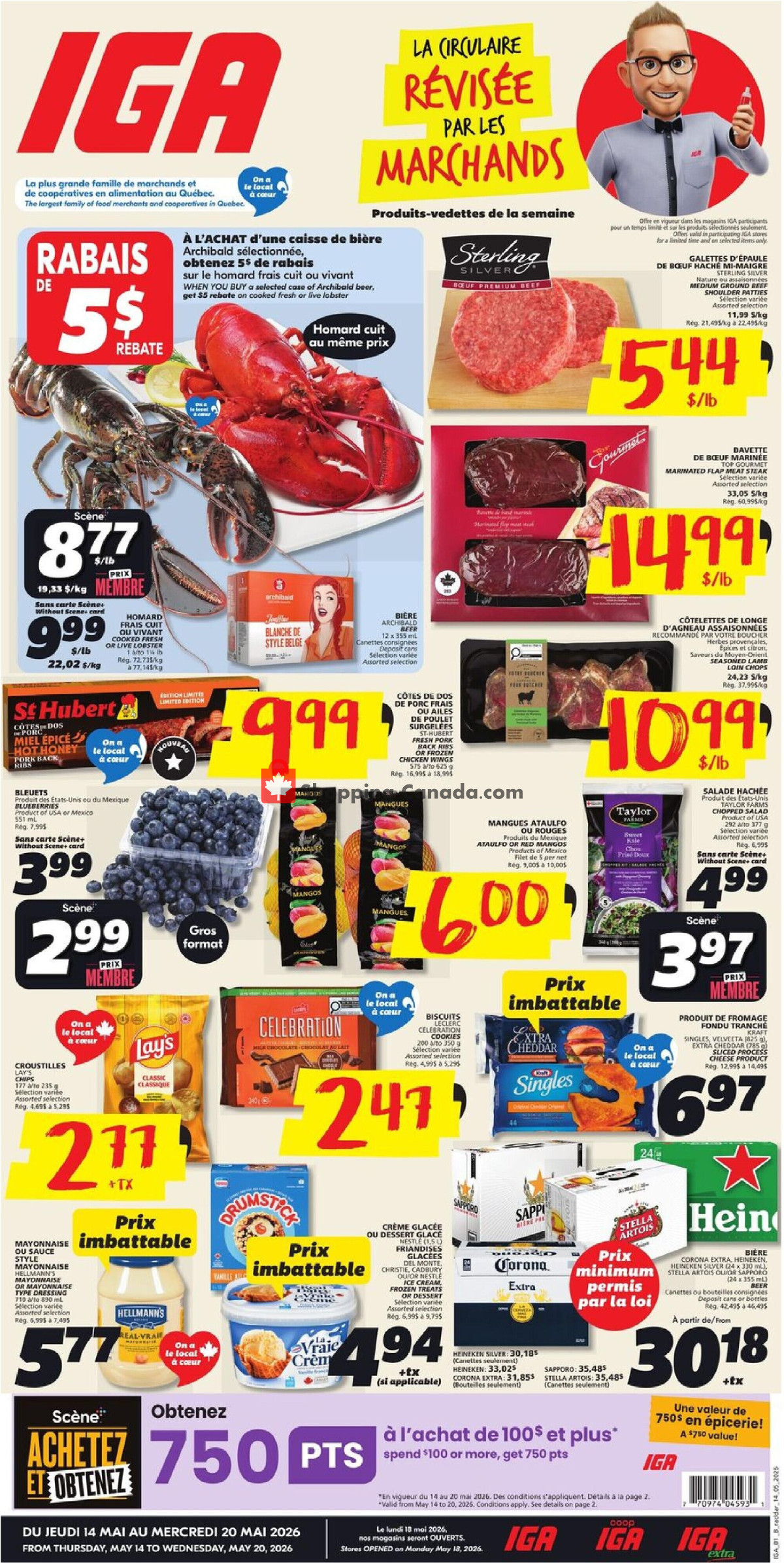 IGA Extra flyer from Thursday May 14, 2026 to Wednesday May 20, 2026 - page 1