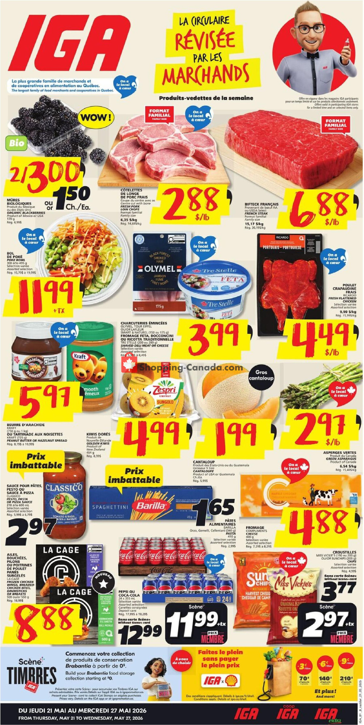 IGA Extra flyer from Thursday May 21, 2026 to Wednesday May 27, 2026 - page 1