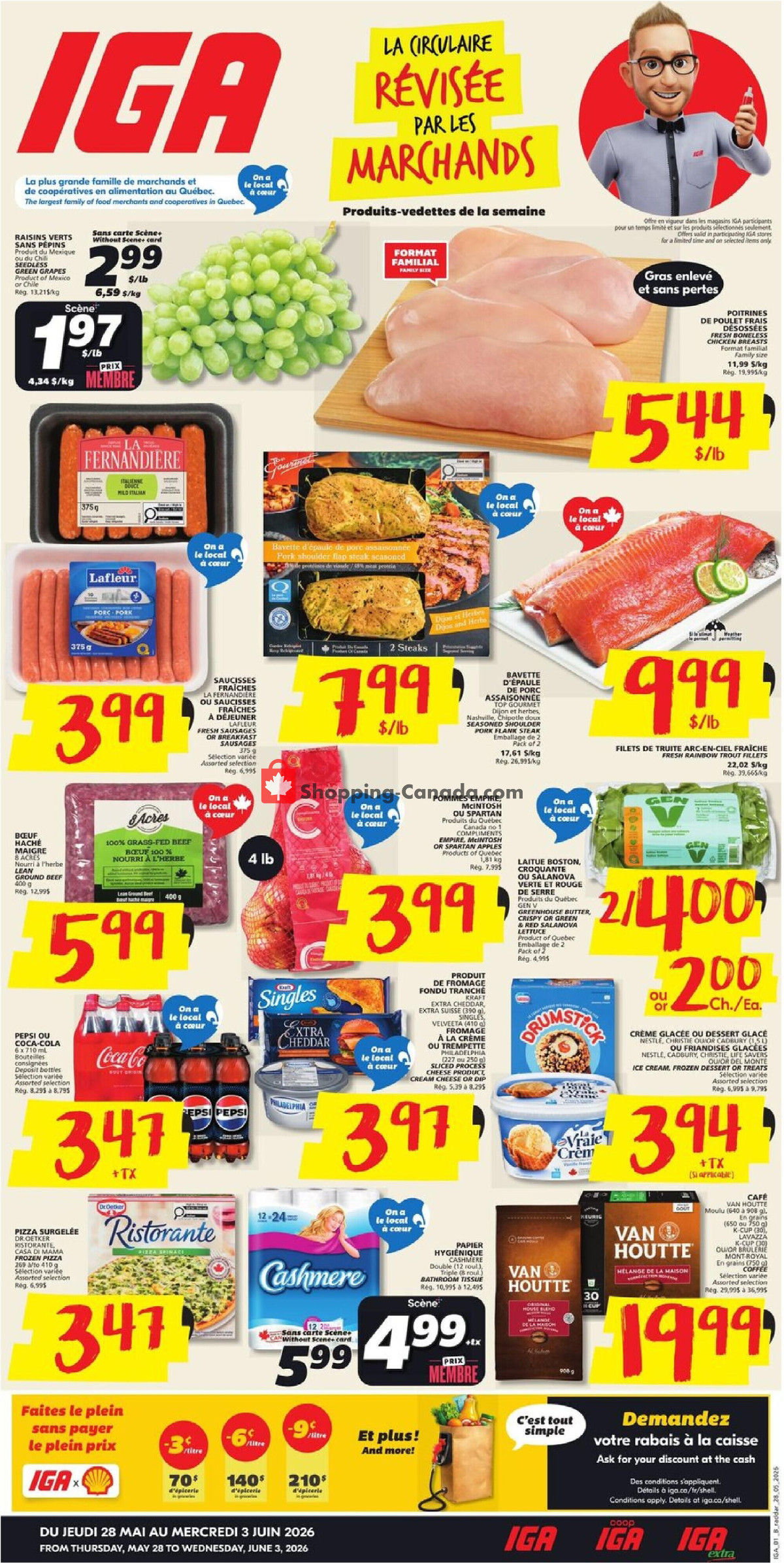IGA Extra flyer from Thursday May 28, 2026 to Wednesday June 3, 2026 - page 1