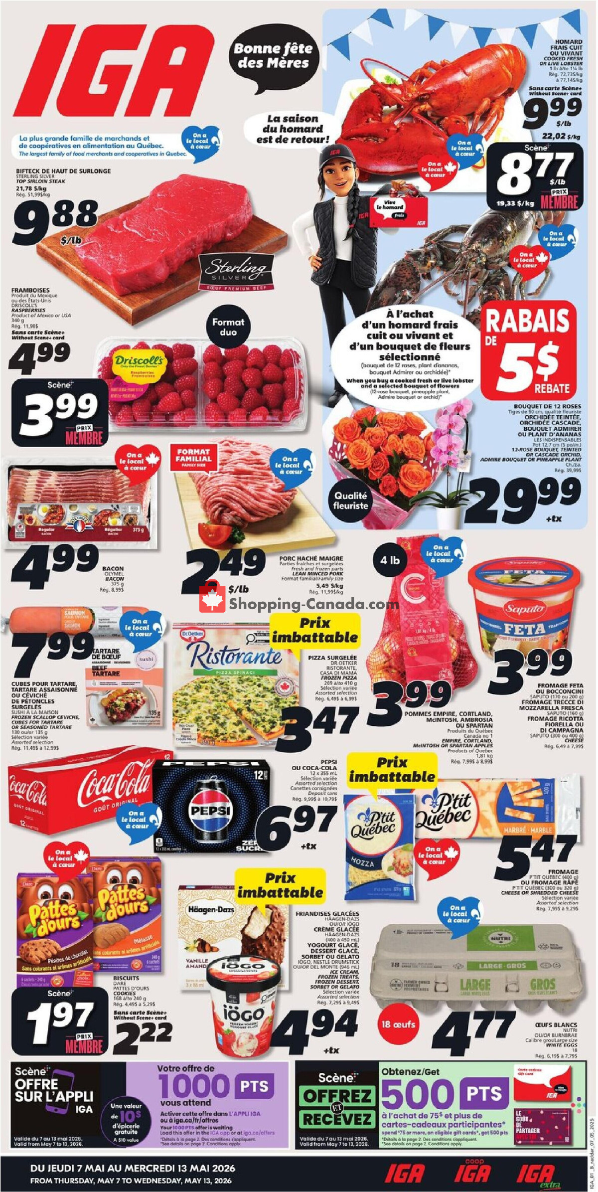 IGA Extra flyer from Thursday May 7, 2026 to Wednesday May 13, 2026 - page 1