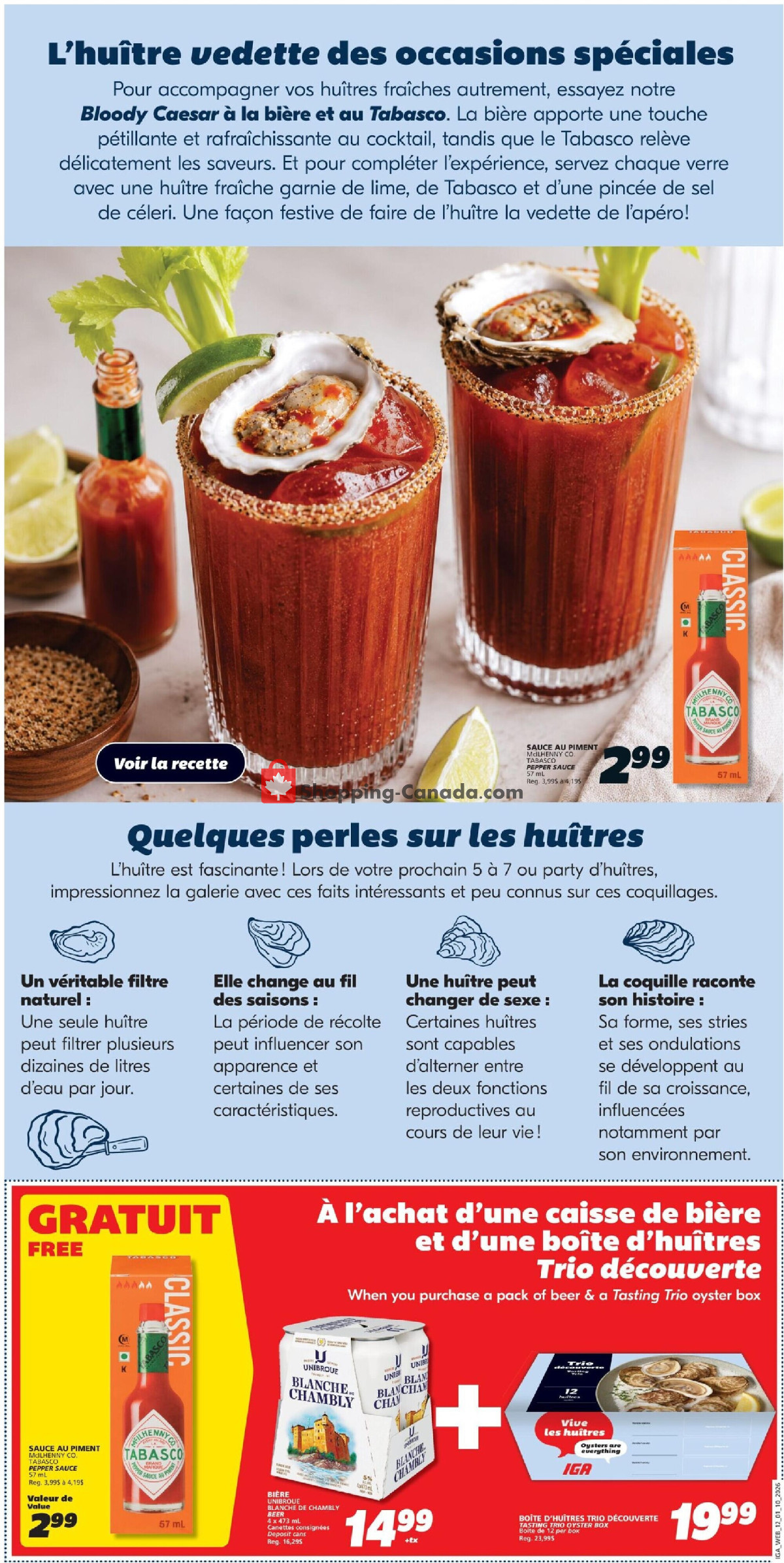 IGA Extra flyer from Thursday October 1, 2026 to Wednesday October 7, 2026 - page 12