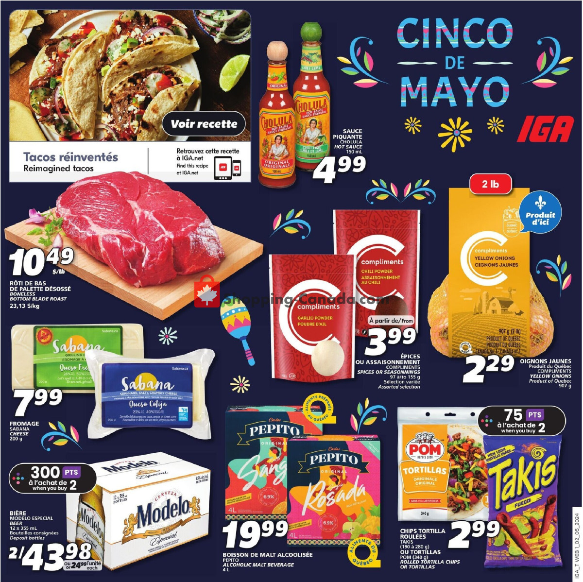IGA Extra flyer from Thursday May 2, 2024 to Wednesday May 8, 2024 - page 22
