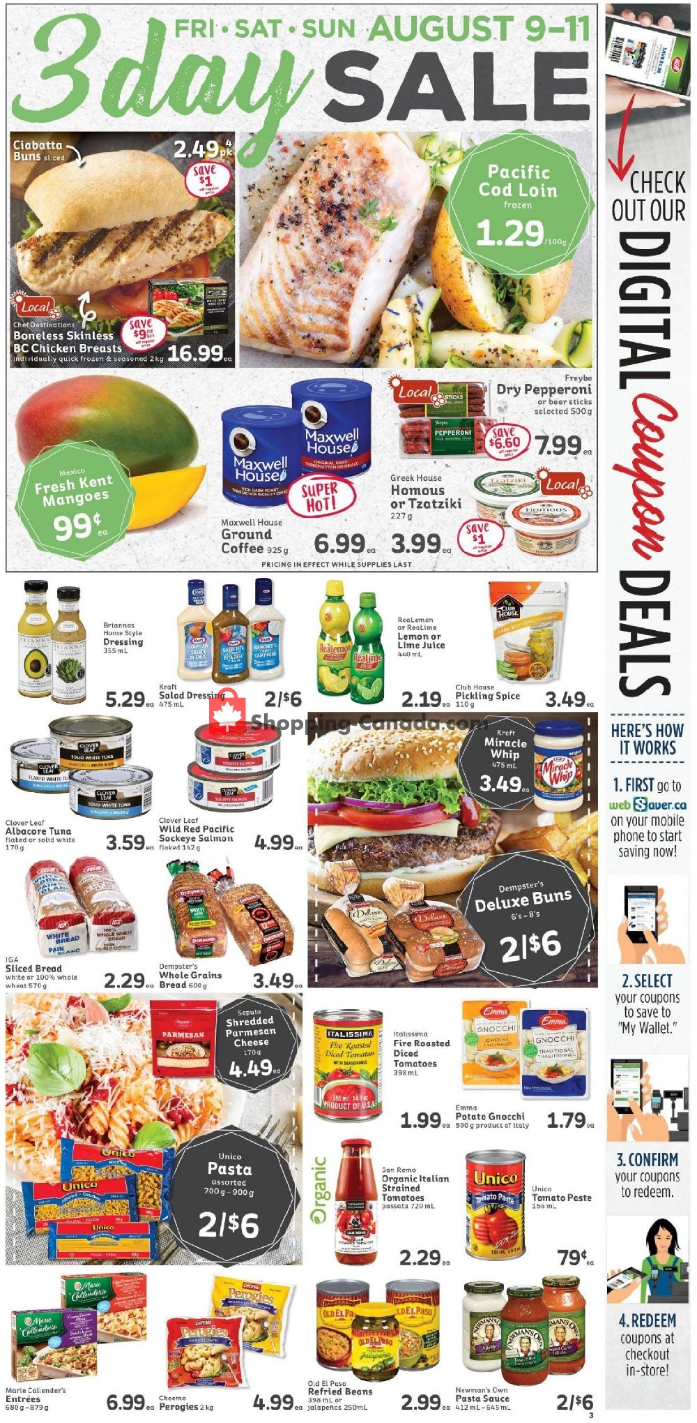 IGA Extra flyer from Friday August 9, 2019 to Thursday August 15, 2019 - page 3