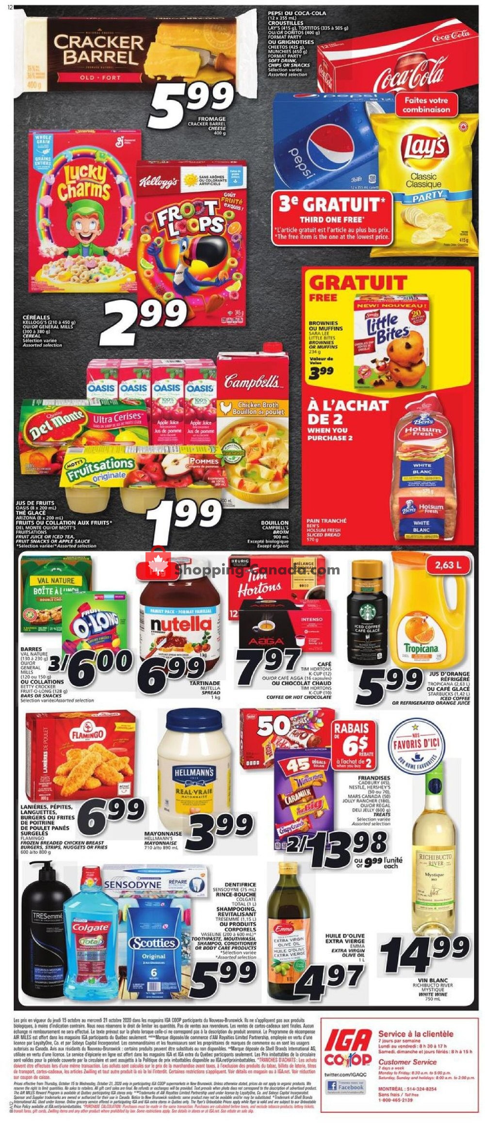 IGA Extra flyer from Thursday October 15, 2020 to Wednesday October 21, 2020 - page 4