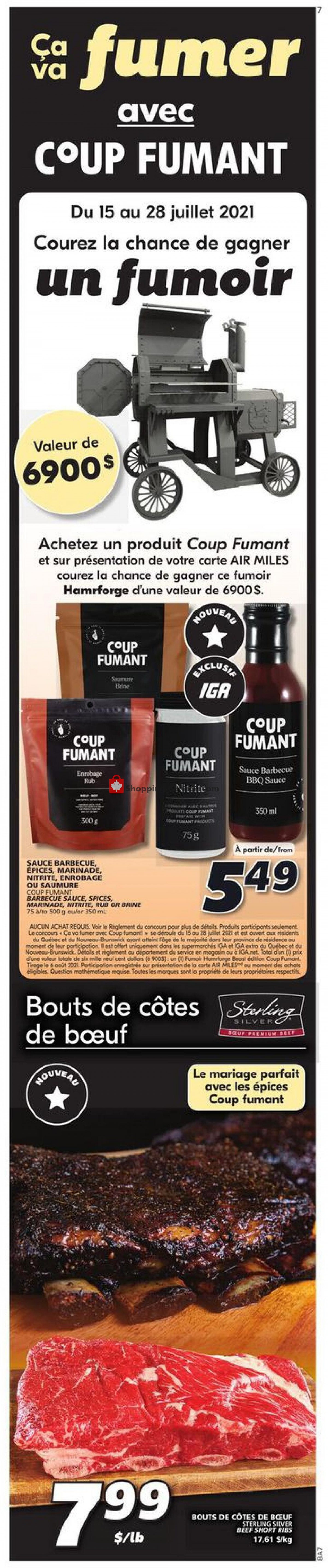IGA Extra flyer from Thursday July 15, 2021 to Wednesday July 21, 2021 - page 11