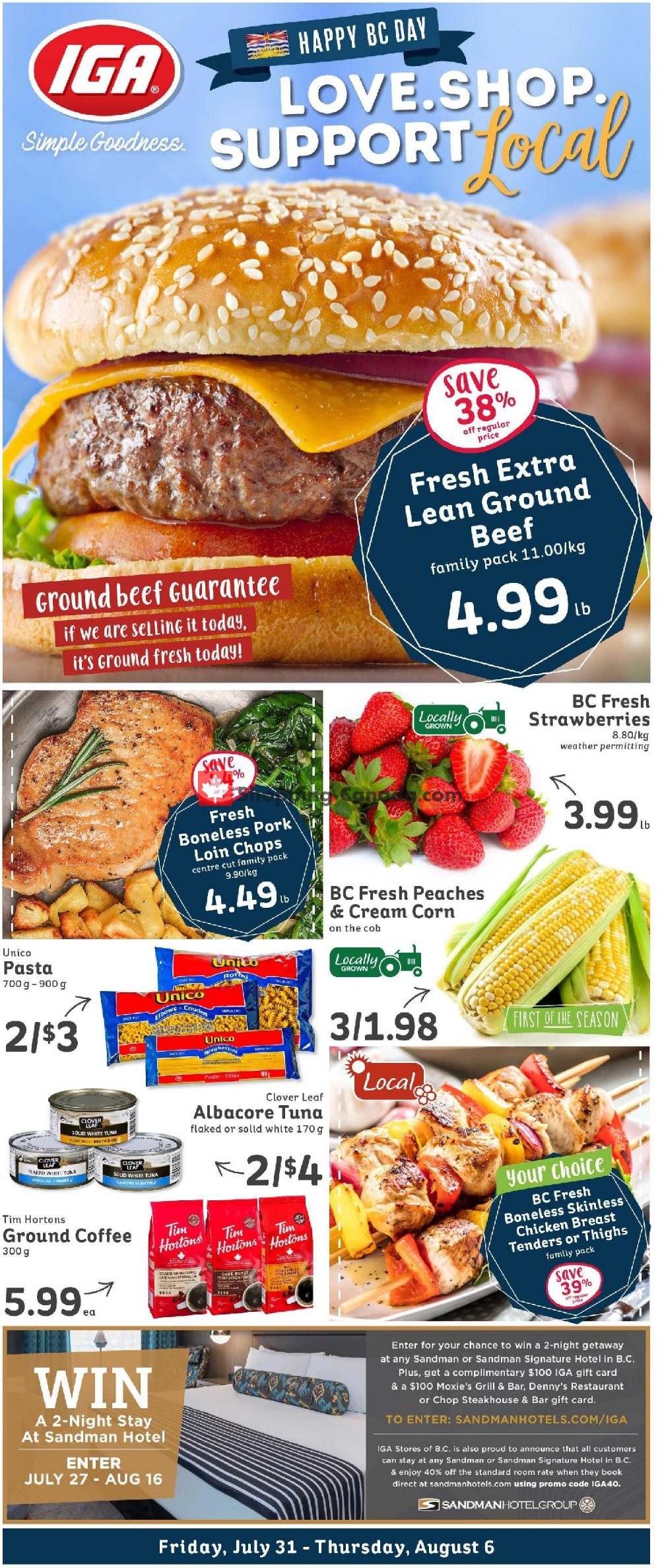 IGA Extra flyer from Friday July 31, 2020 to Thursday August 6, 2020 - page 1
