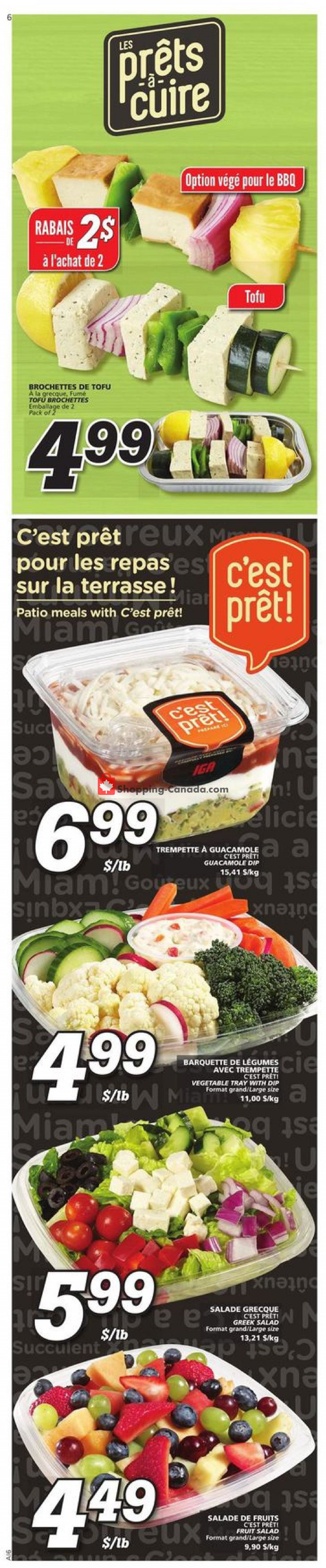 IGA Extra flyer from Thursday July 11, 2019 to Wednesday July 17, 2019 - page 6