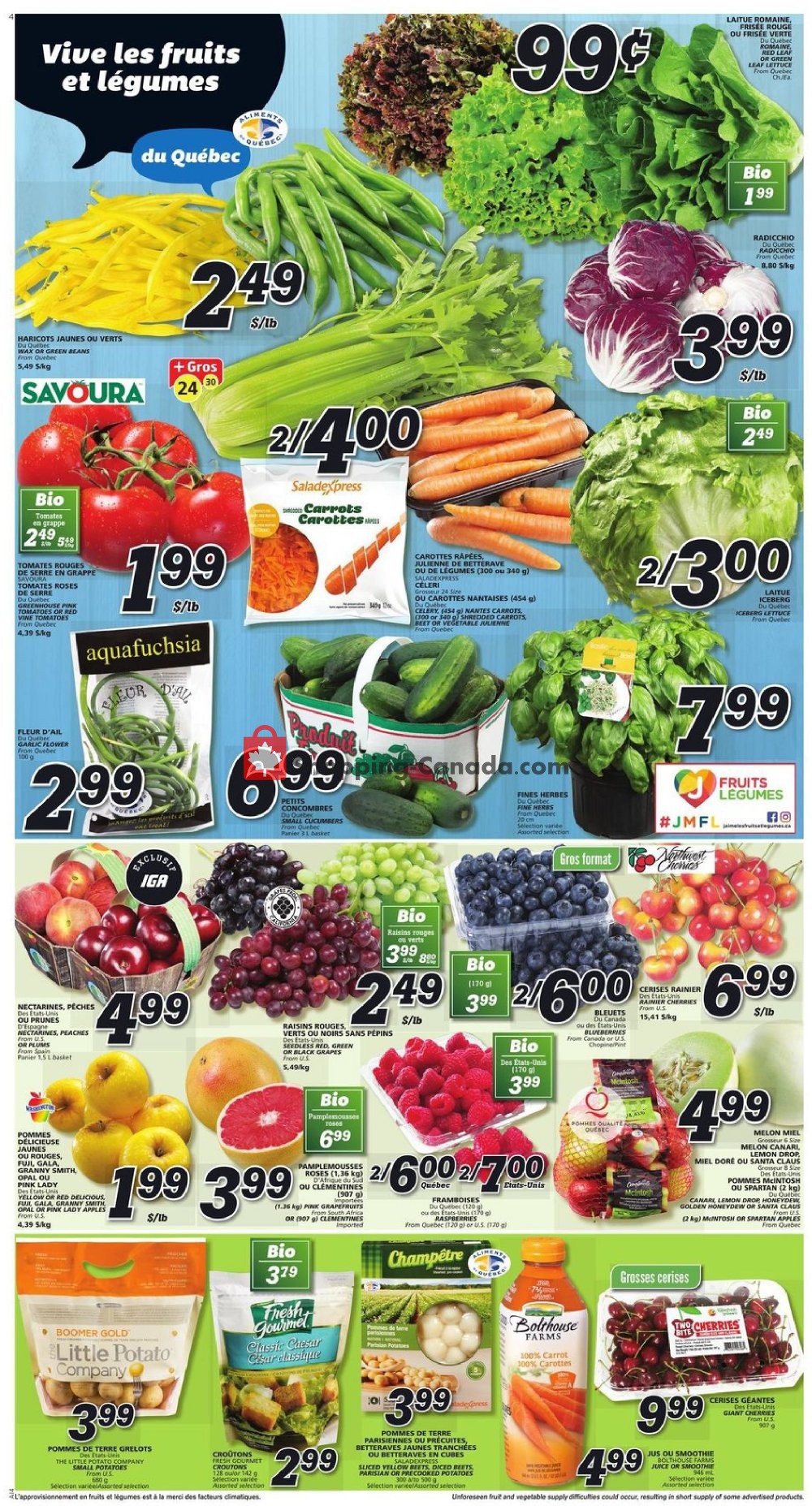 IGA Extra flyer from Thursday July 25, 2019 to Wednesday July 31, 2019 - page 4