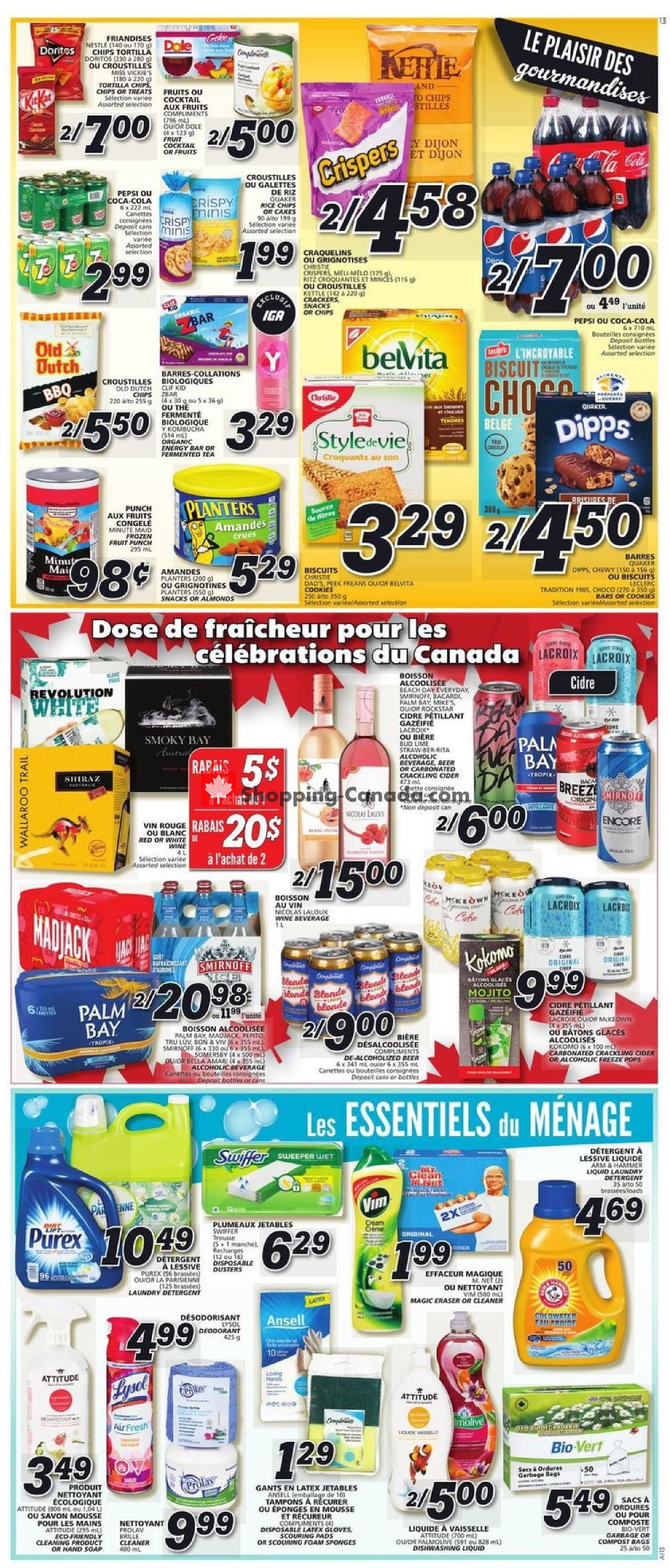 IGA Extra flyer from Thursday June 27, 2019 to Wednesday July 3, 2019 - page 13