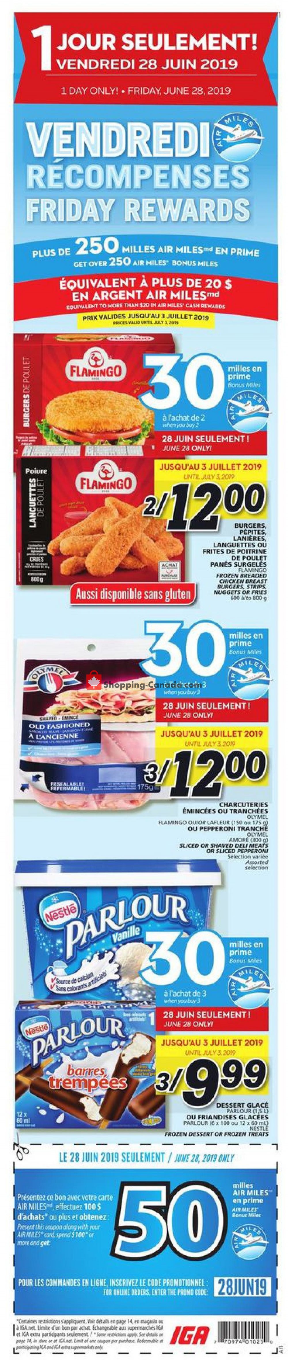 IGA Extra flyer from Thursday June 27, 2019 to Wednesday July 3, 2019 - page 2