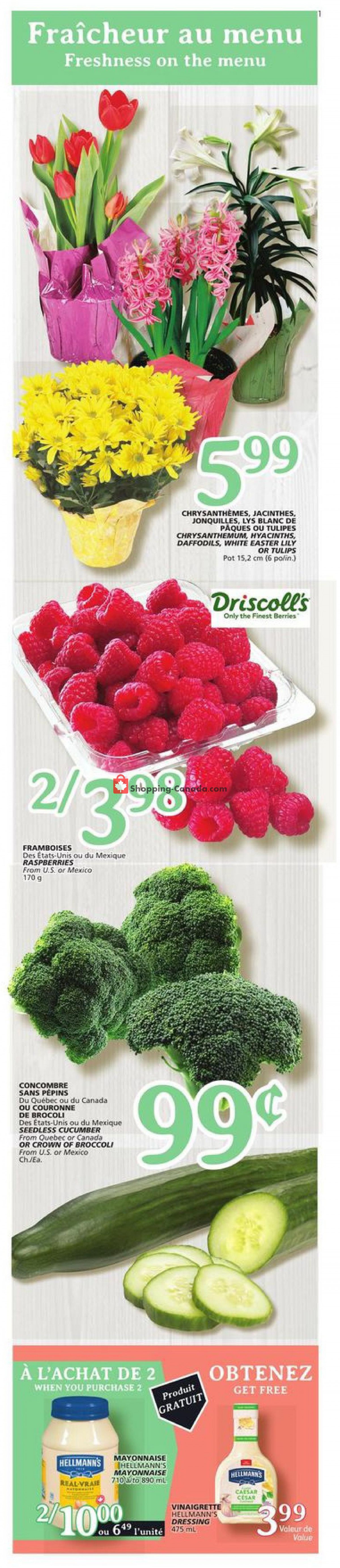 IGA Extra flyer from Thursday April 1, 2021 to Wednesday April 7, 2021 - page 1