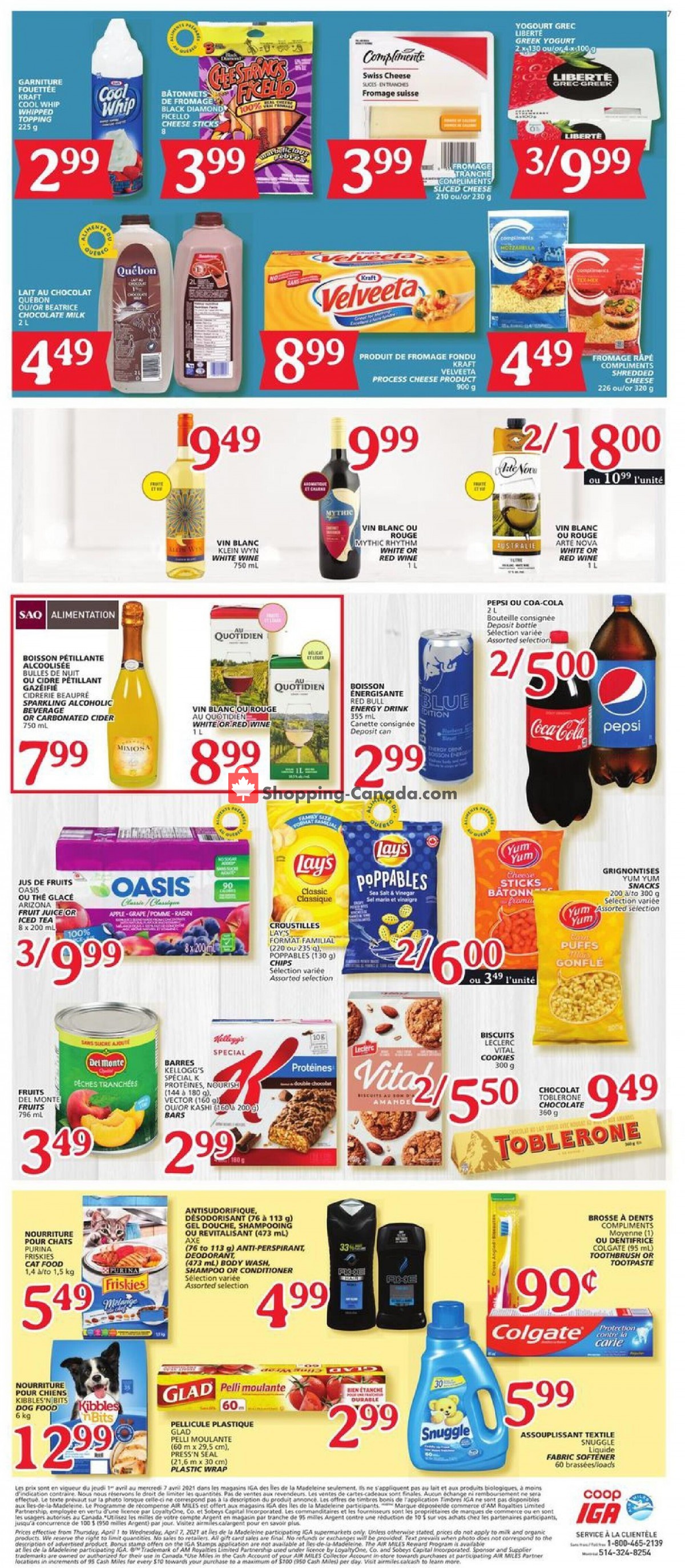 IGA Extra flyer from Thursday April 1, 2021 to Wednesday April 7, 2021 - page 7