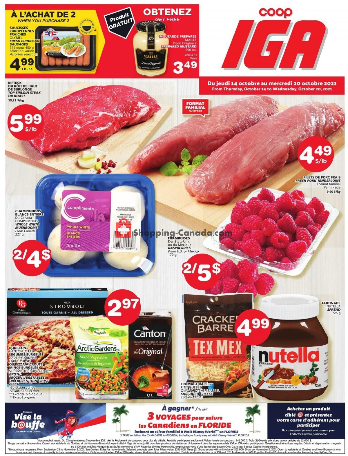 IGA Extra flyer from Thursday October 14, 2021 to Wednesday October 20, 2021 - page 1