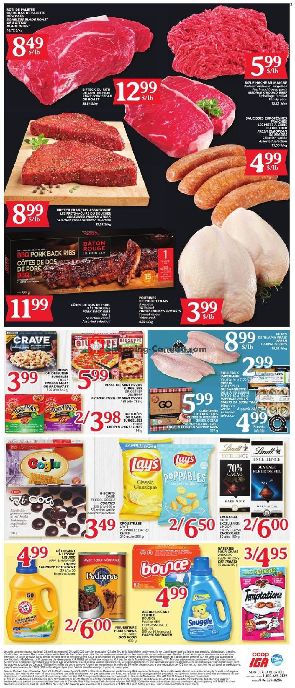 IGA Extra flyer from Thursday April 23, 2020 to Wednesday April 29, 2020 - page 3