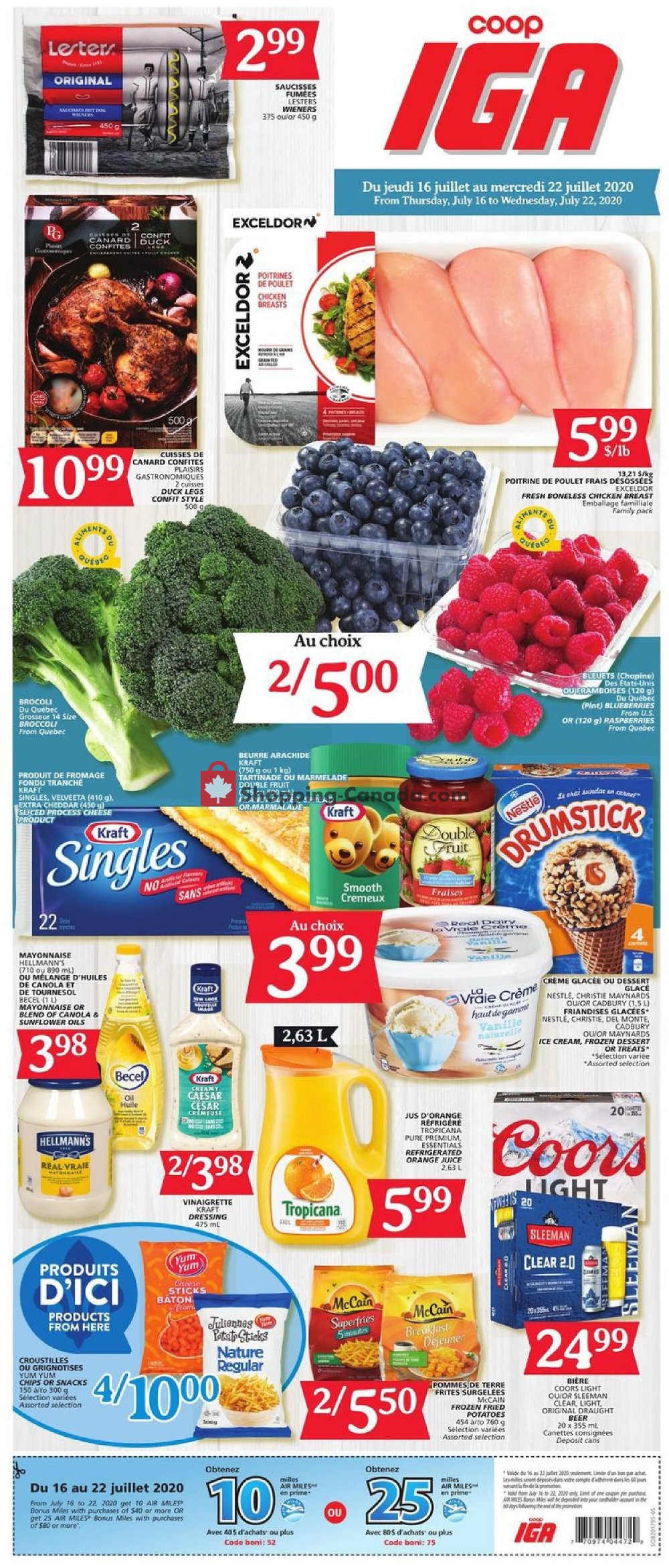 IGA Extra flyer from Thursday July 16, 2020 to Wednesday July 22, 2020 - page 3