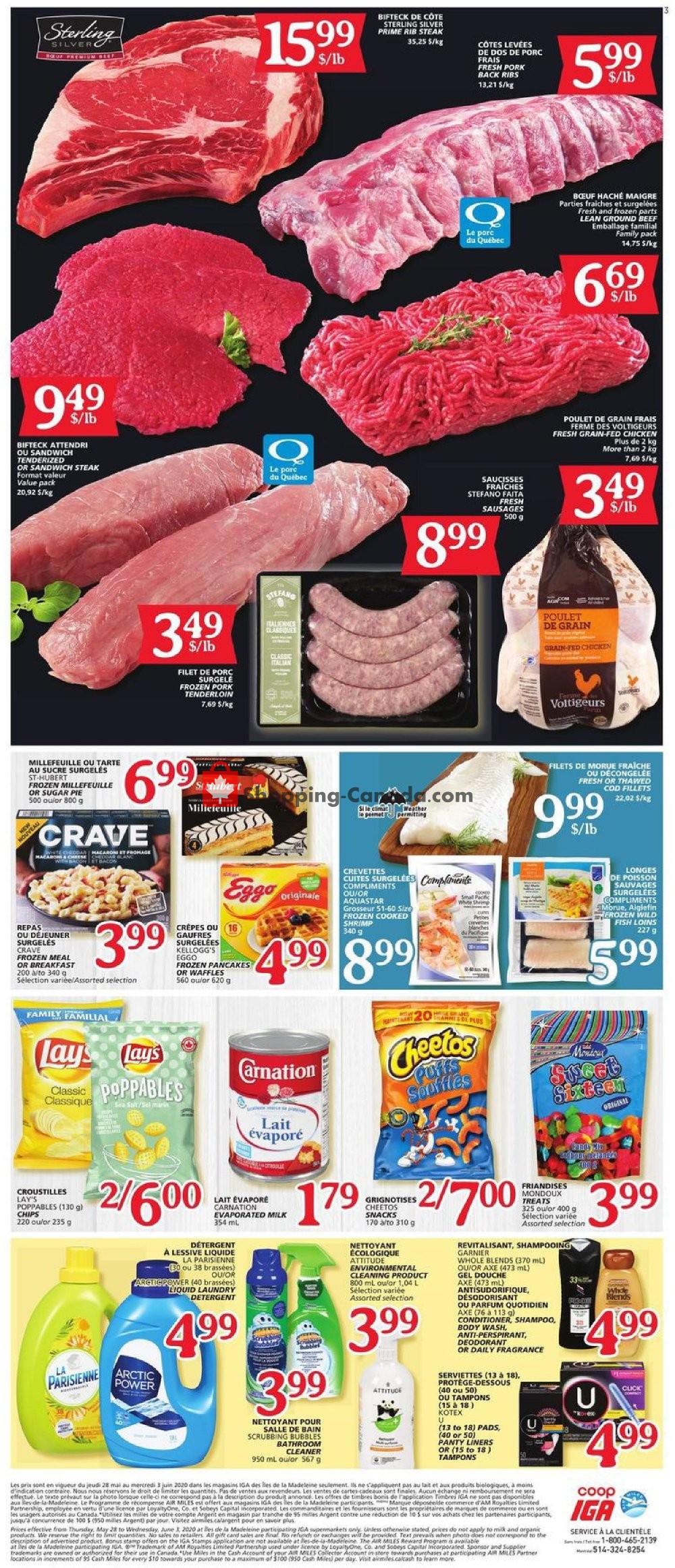 IGA Extra flyer from Thursday May 28, 2020 to Wednesday June 3, 2020 - page 3