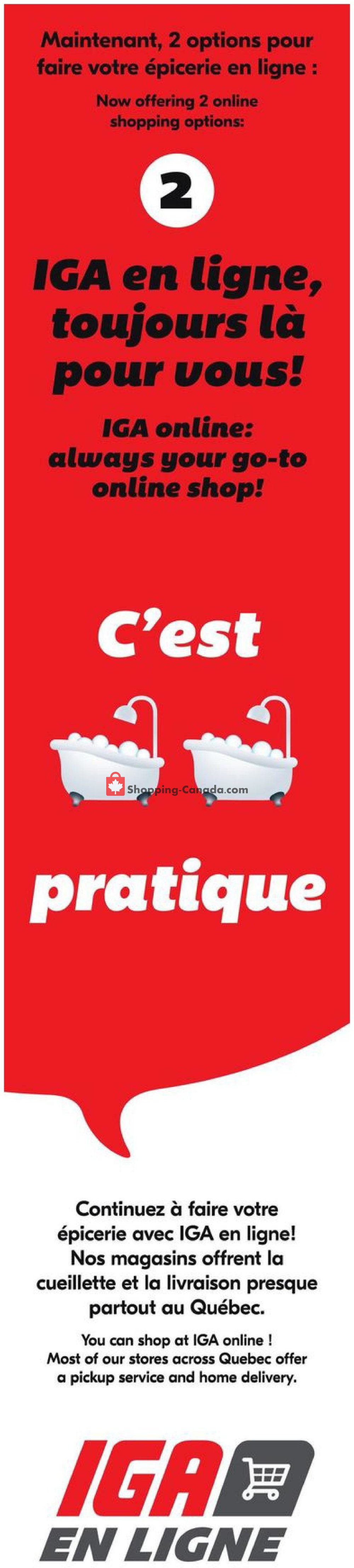 IGA Extra Canada, flyer (Special Offer Montreal) May 21 May 27