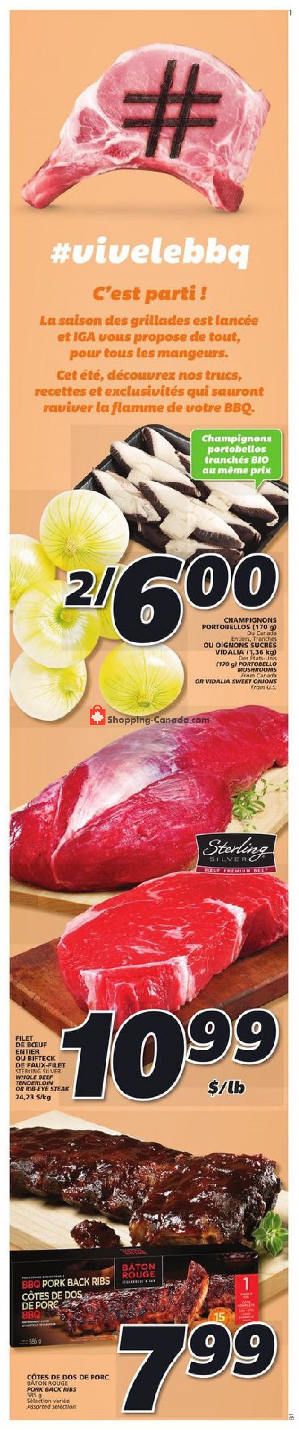 IGA Extra flyer from Thursday May 28, 2020 to Wednesday June 3, 2020 - page 1