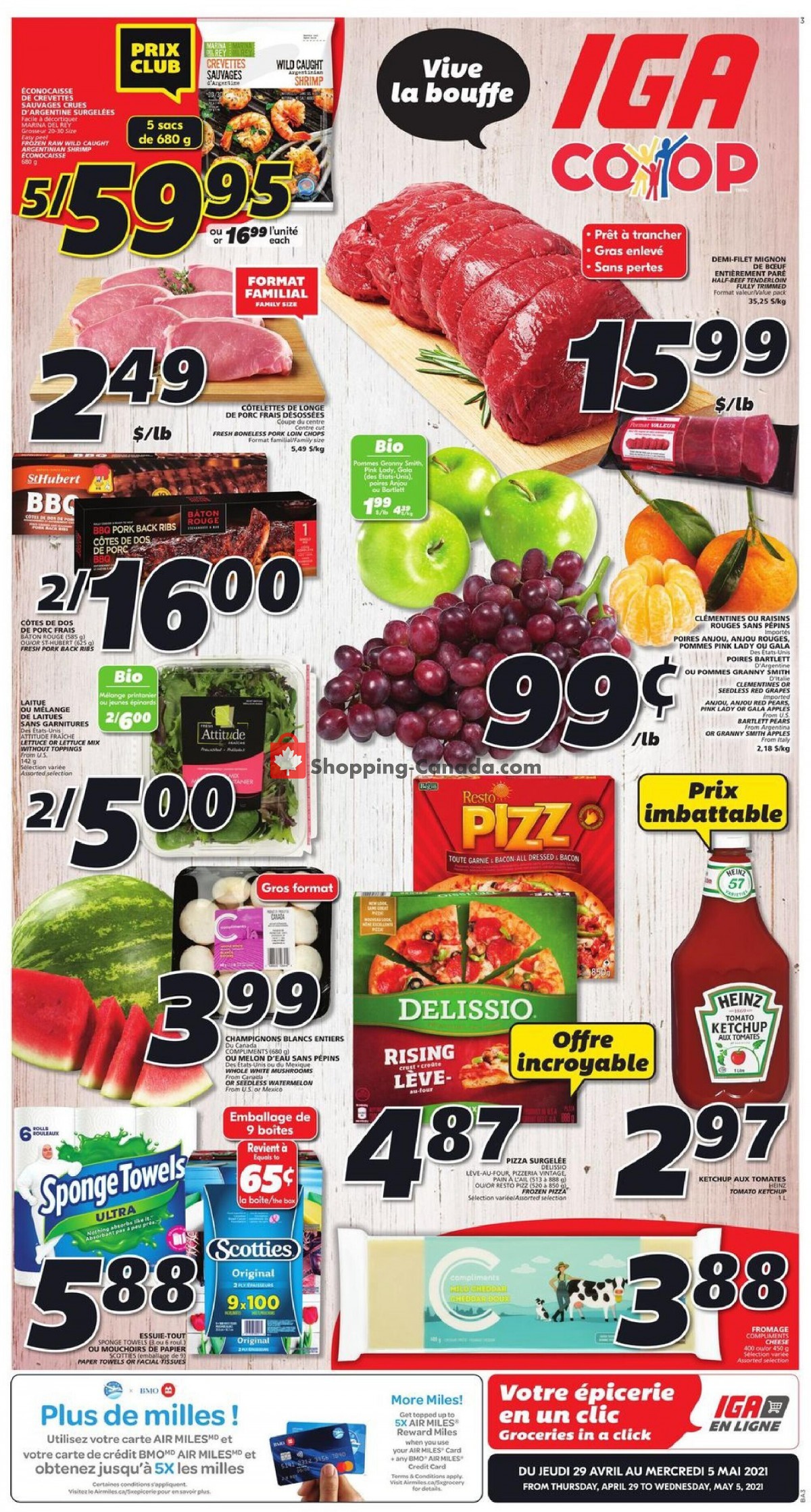 IGA Extra flyer from Thursday April 29, 2021 to Wednesday May 5, 2021 - page 1