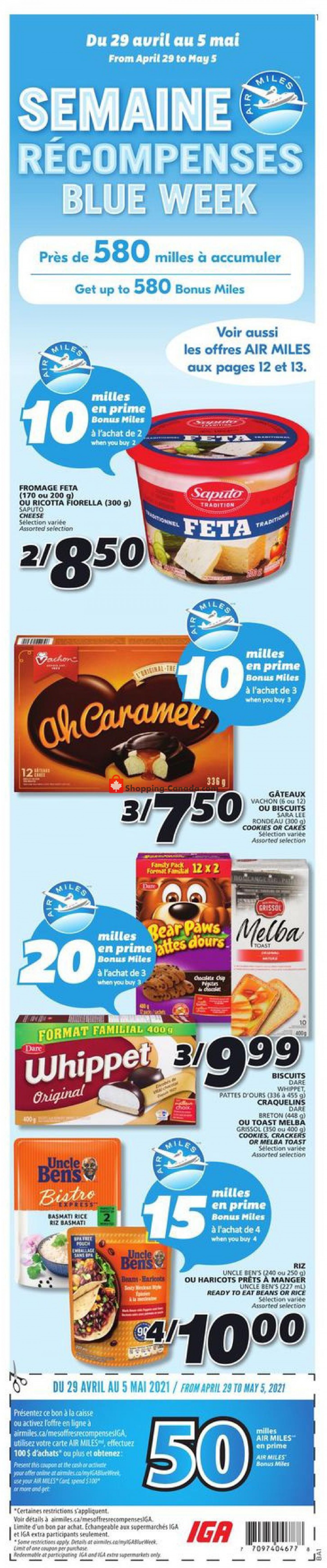 IGA Extra flyer from Thursday April 29, 2021 to Wednesday May 5, 2021 - page 14
