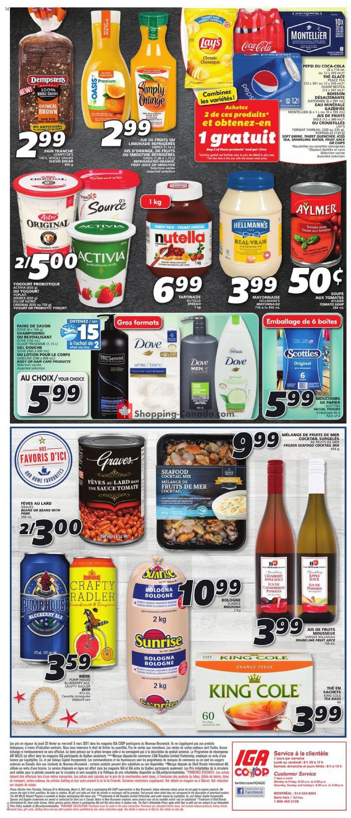 IGA Extra flyer from Thursday February 25, 2021 to Wednesday March 3, 2021 - page 5