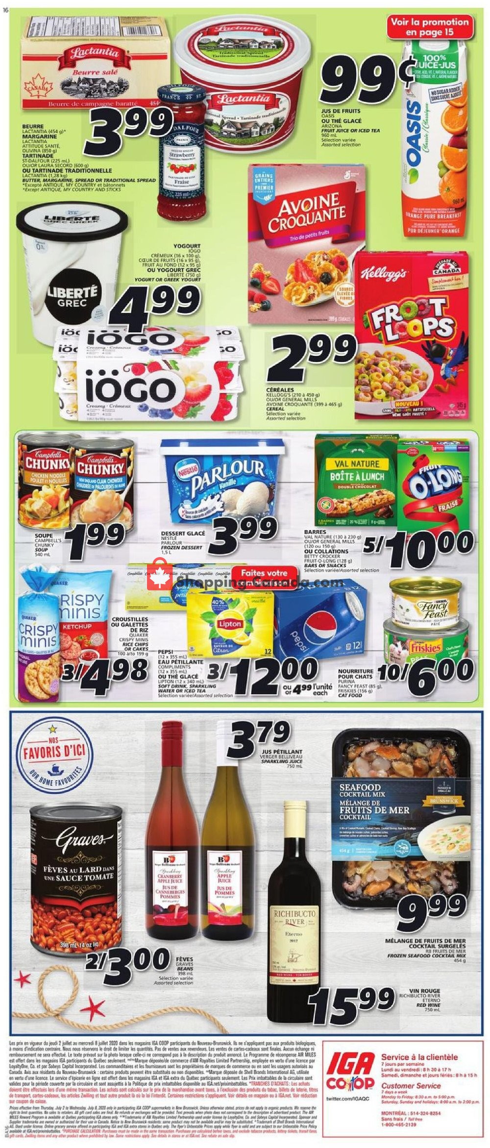IGA Extra flyer from Thursday July 2, 2020 to Wednesday July 8, 2020 - page 12