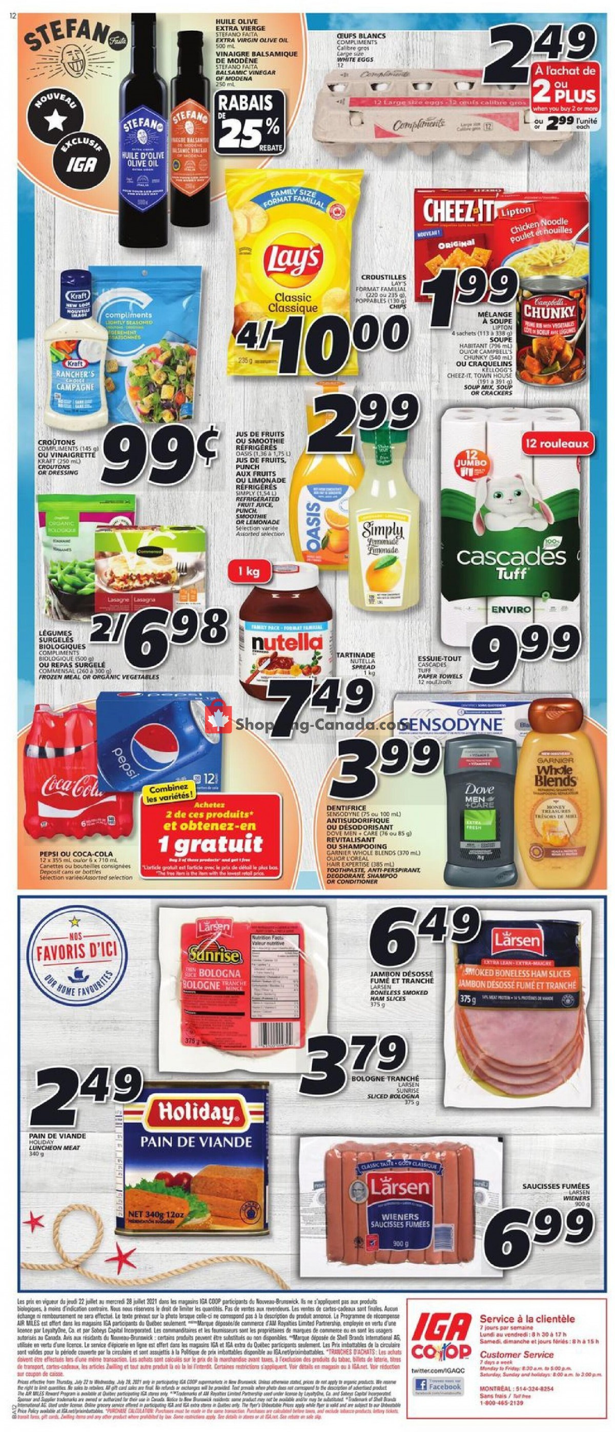 IGA Extra flyer from Thursday July 22, 2021 to Wednesday July 28, 2021 - page 4
