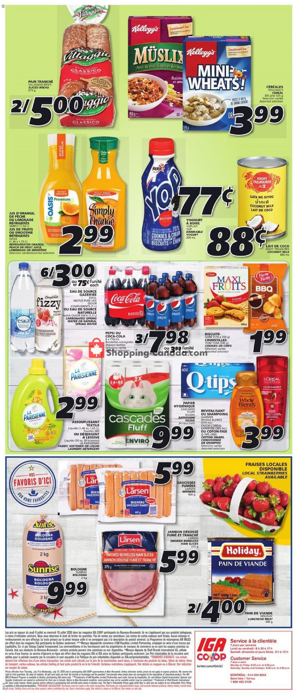 IGA Extra flyer from Thursday July 9, 2020 to Wednesday July 15, 2020 - page 12