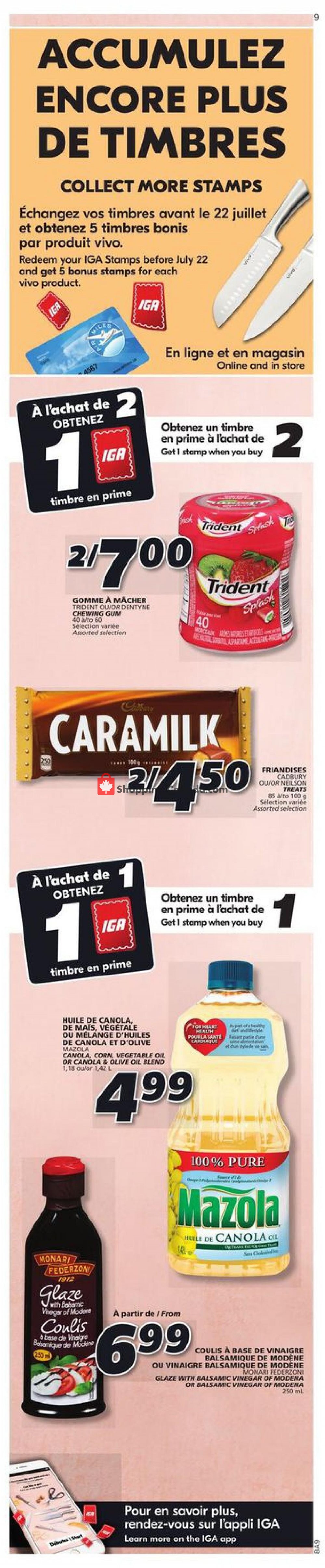 IGA Extra flyer from Thursday July 9, 2020 to Wednesday July 15, 2020 - page 9