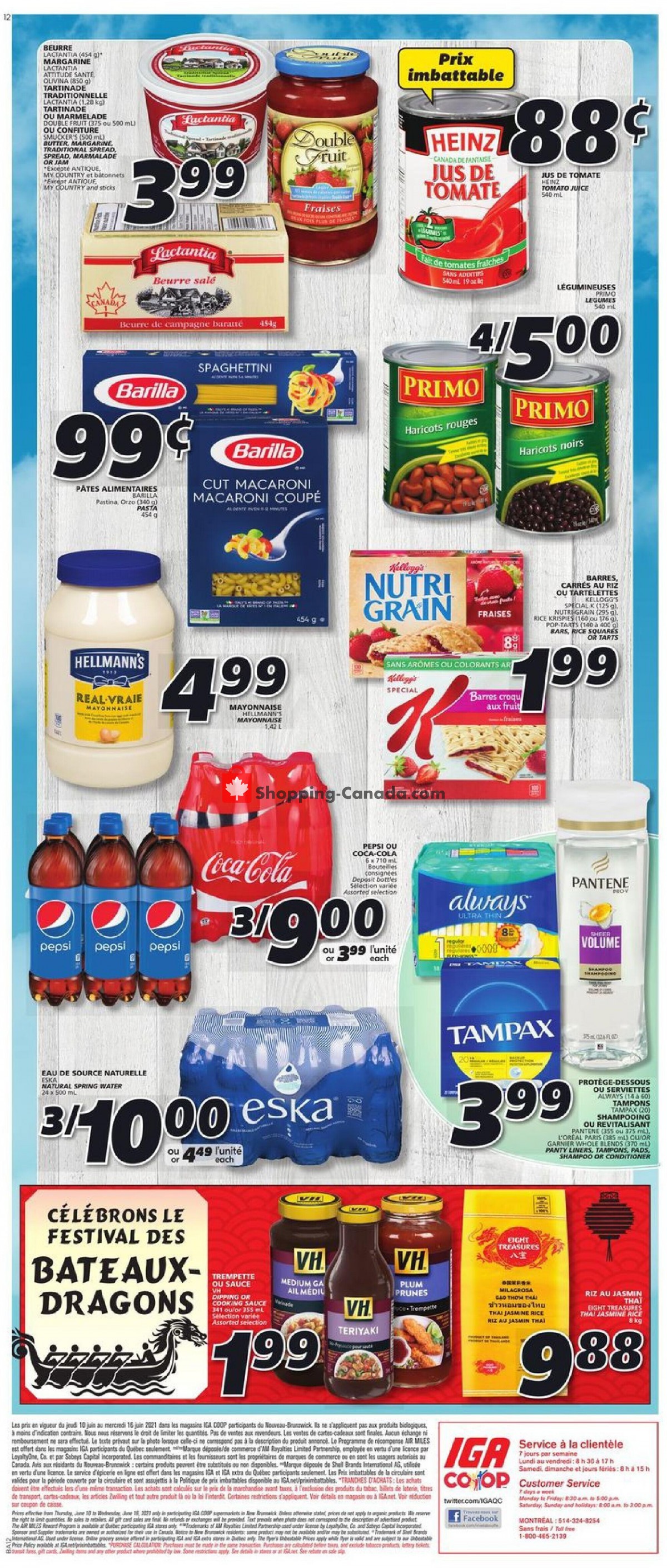 IGA Extra flyer from Thursday June 10, 2021 to Wednesday June 16, 2021 - page 6