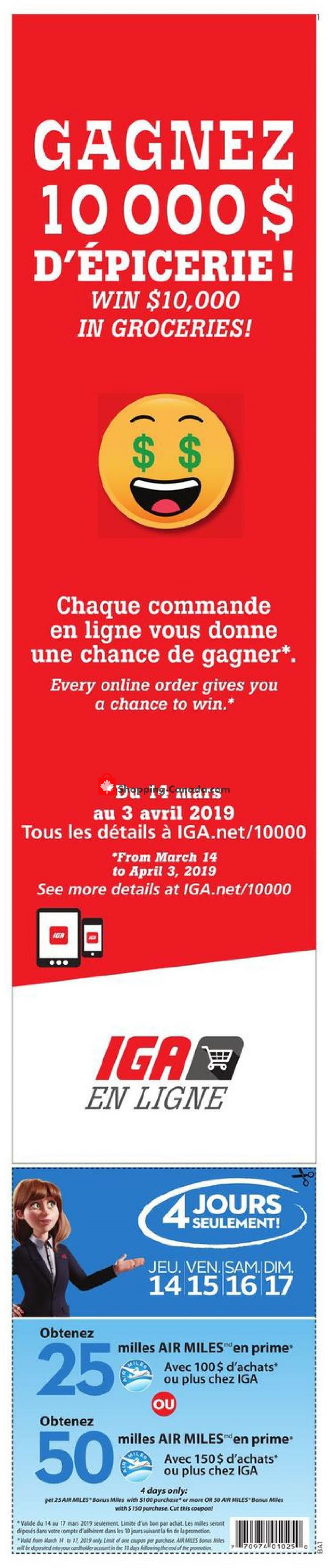 IGA Extra flyer from Thursday March 14, 2019 to Wednesday March 20, 2019 - page 2