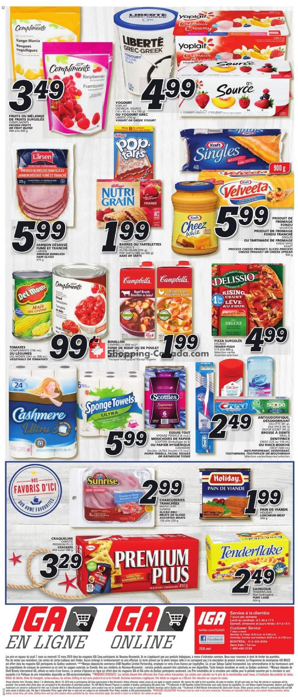 IGA Extra flyer from Thursday March 7, 2019 to Wednesday March 13, 2019 - page 12