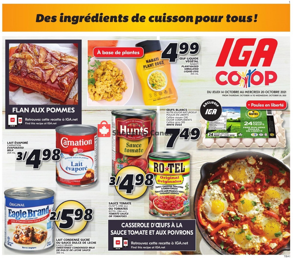 IGA Extra flyer from Thursday October 14, 2021 to Wednesday October 20, 2021 - page 14