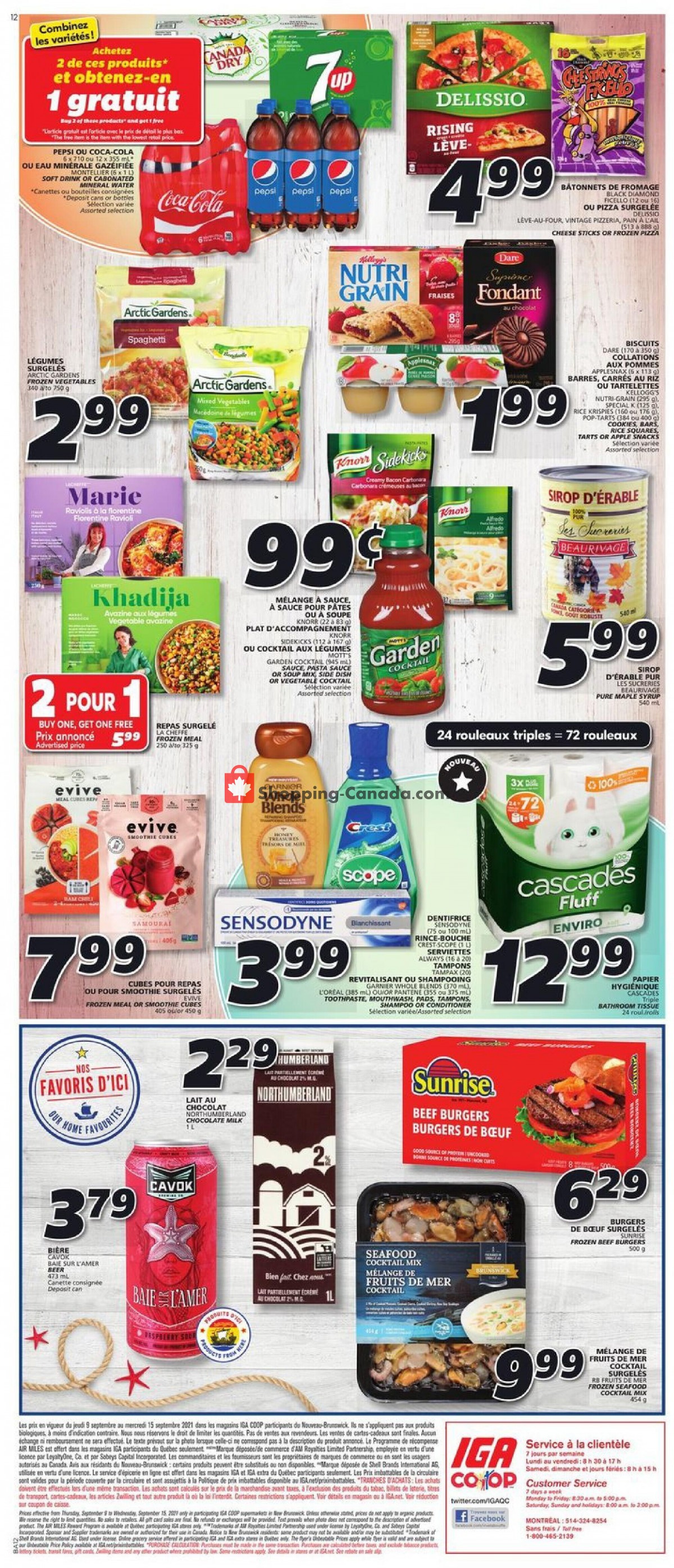 IGA Extra flyer from Thursday September 9, 2021 to Wednesday September 15, 2021 - page 6
