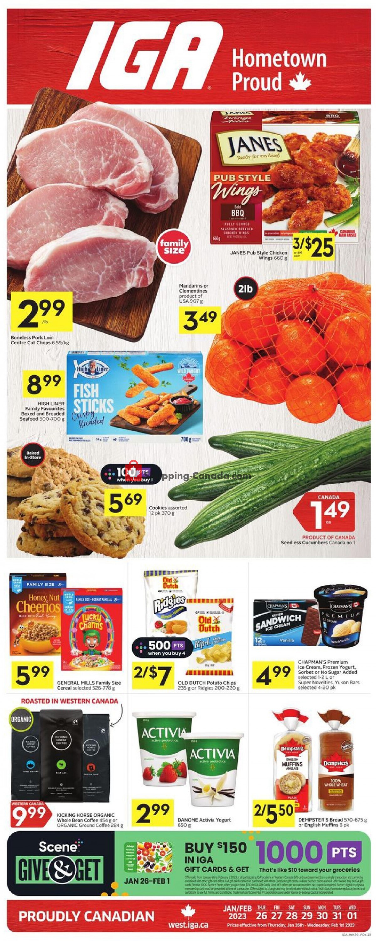 IGA Extra flyer from Thursday January 26, 2023 to Wednesday February 1, 2023 - page 1