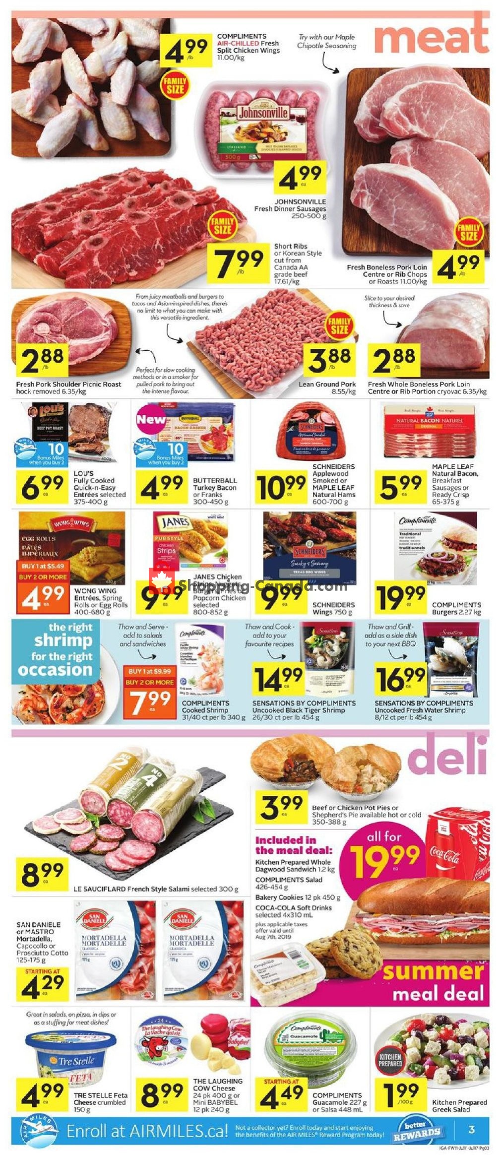 IGA Extra flyer from Thursday July 11, 2019 to Wednesday July 17, 2019 - page 3