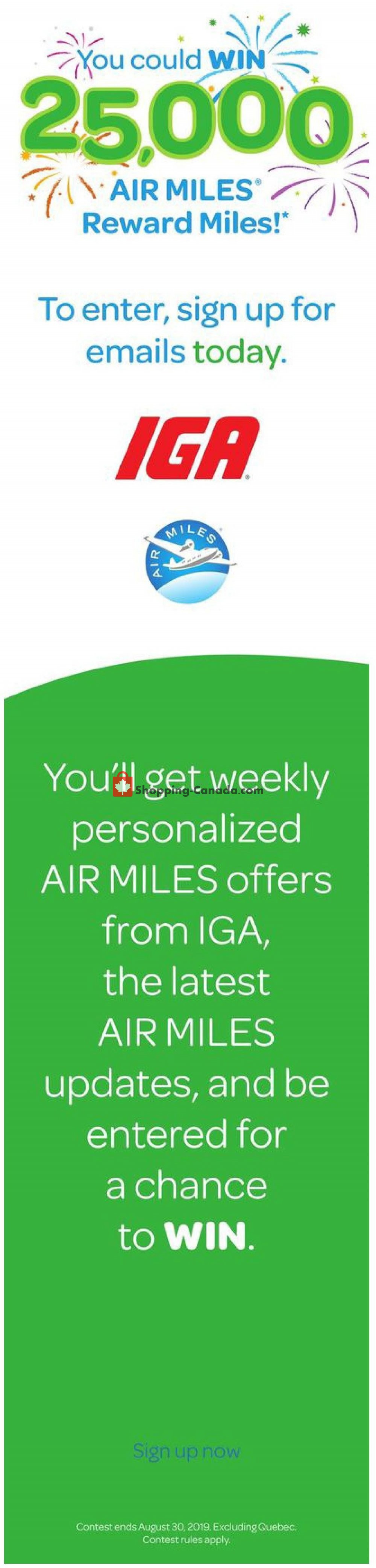 IGA Extra flyer from Thursday July 25, 2019 to Wednesday July 31, 2019 - page 7