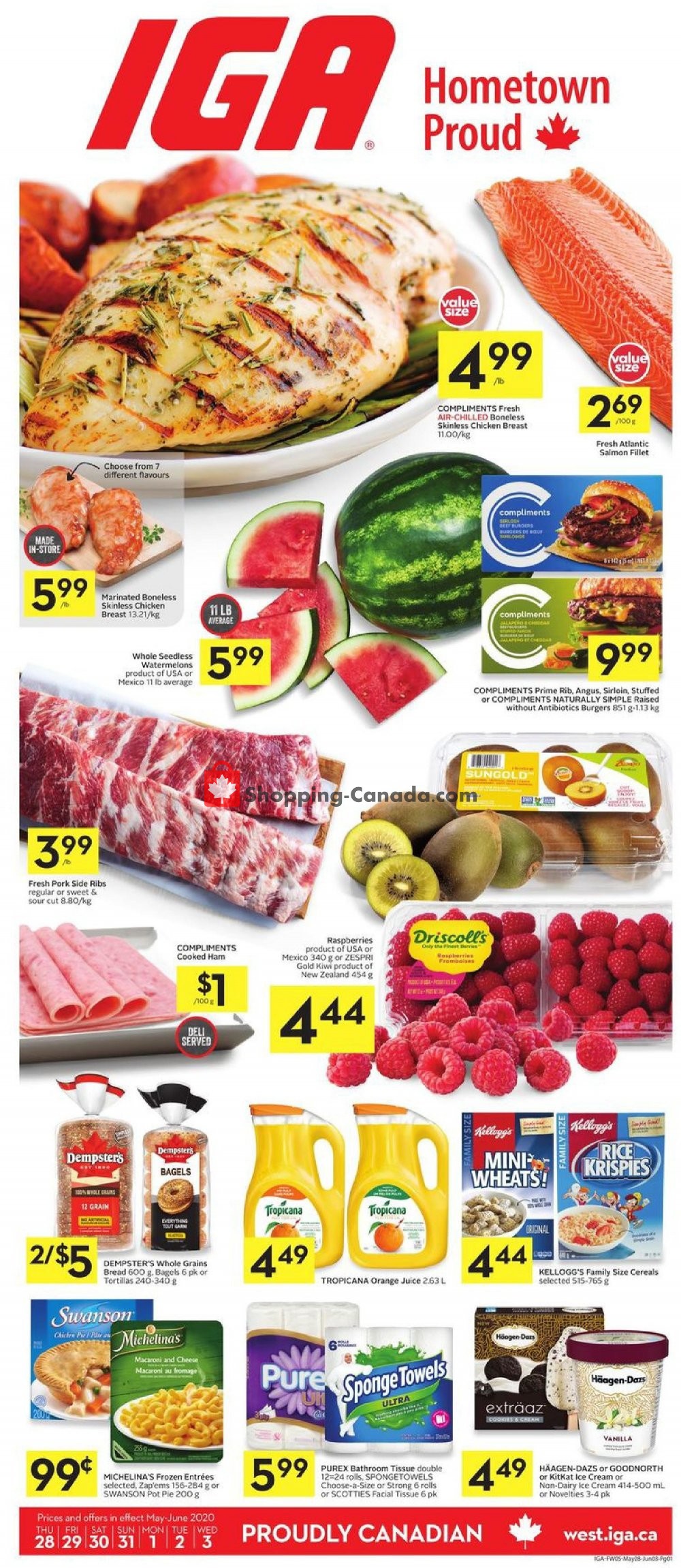 IGA Extra flyer from Thursday May 28, 2020 to Wednesday June 3, 2020 - page 1