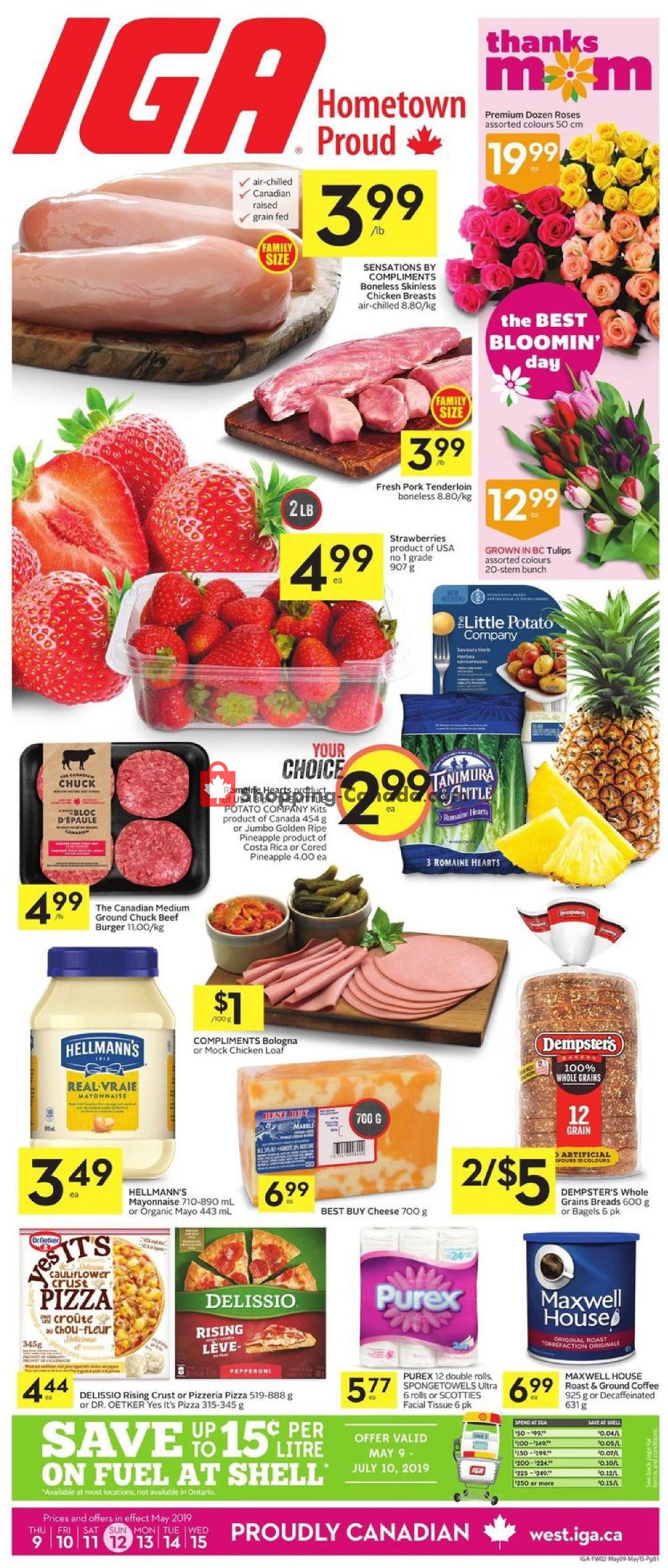IGA Extra flyer from Thursday May 9, 2019 to Wednesday May 15, 2019 - page 1