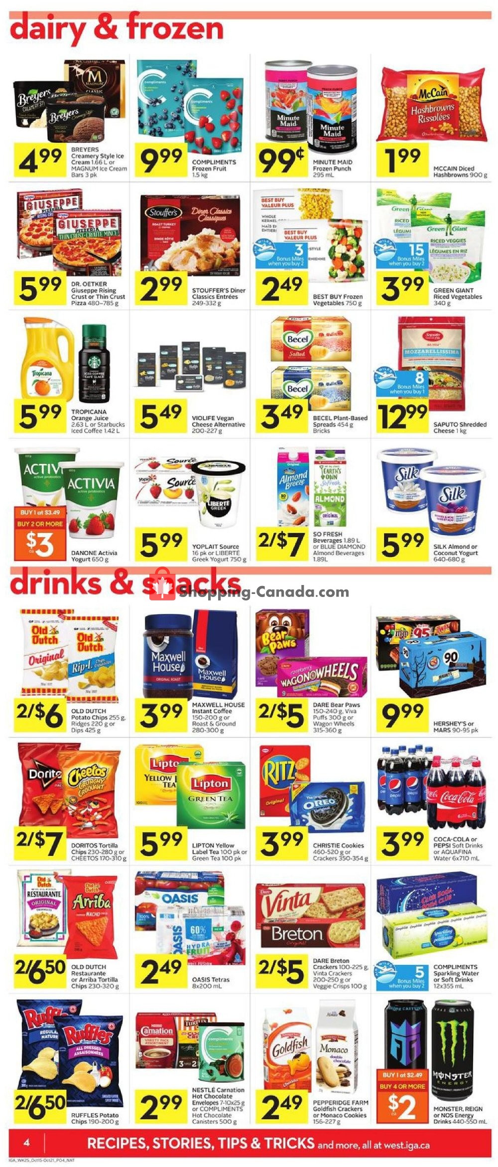 IGA Extra flyer from Thursday October 15, 2020 to Wednesday October 21, 2020 - page 4