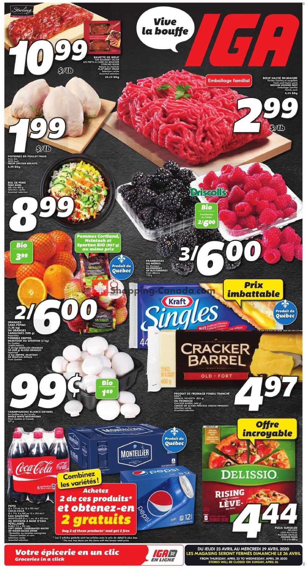 IGA Extra flyer from Thursday April 23, 2020 to Wednesday April 29, 2020 - page 4