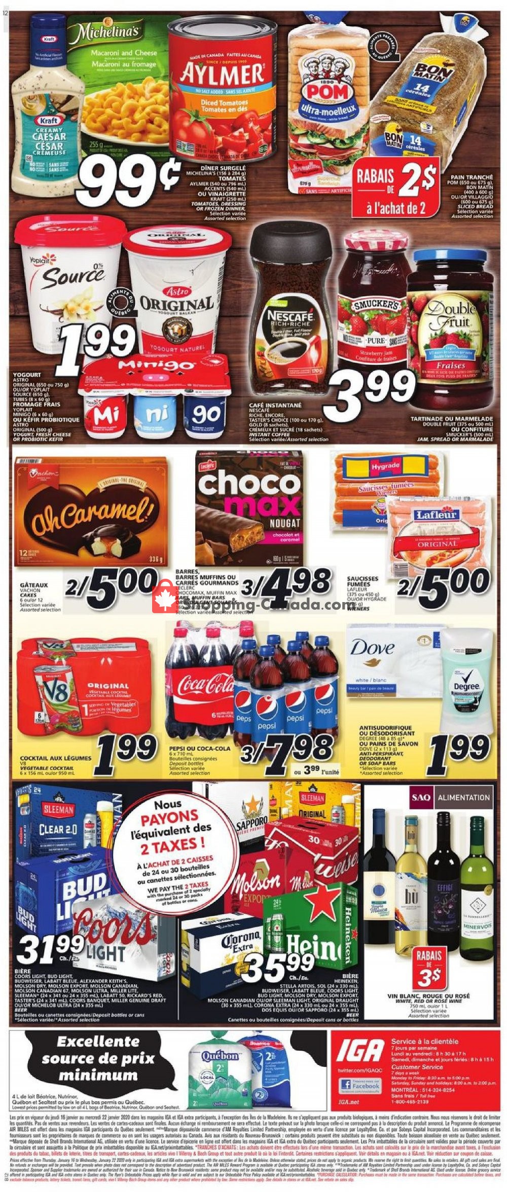 IGA Extra flyer from Thursday January 16, 2020 to Wednesday January 22, 2020 - page 4