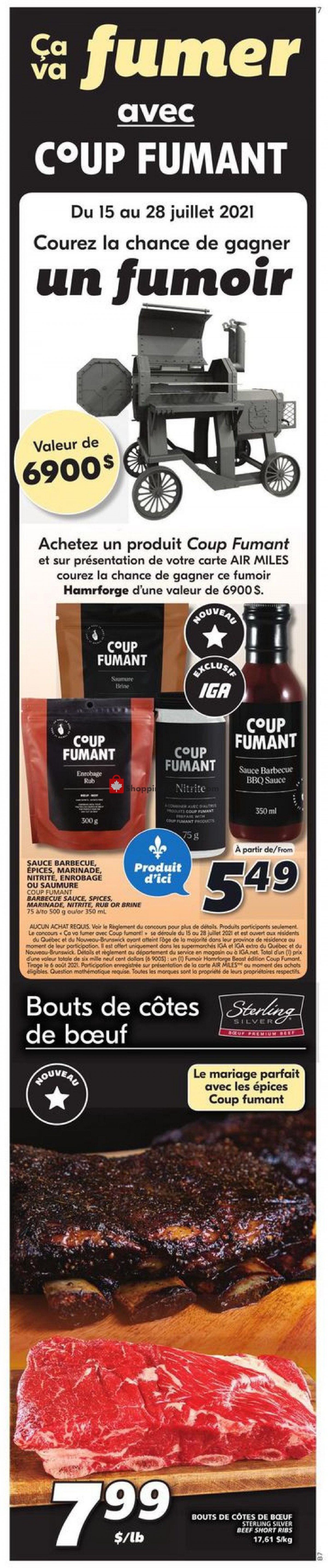 IGA Extra flyer from Thursday July 15, 2021 to Wednesday July 21, 2021 - page 10