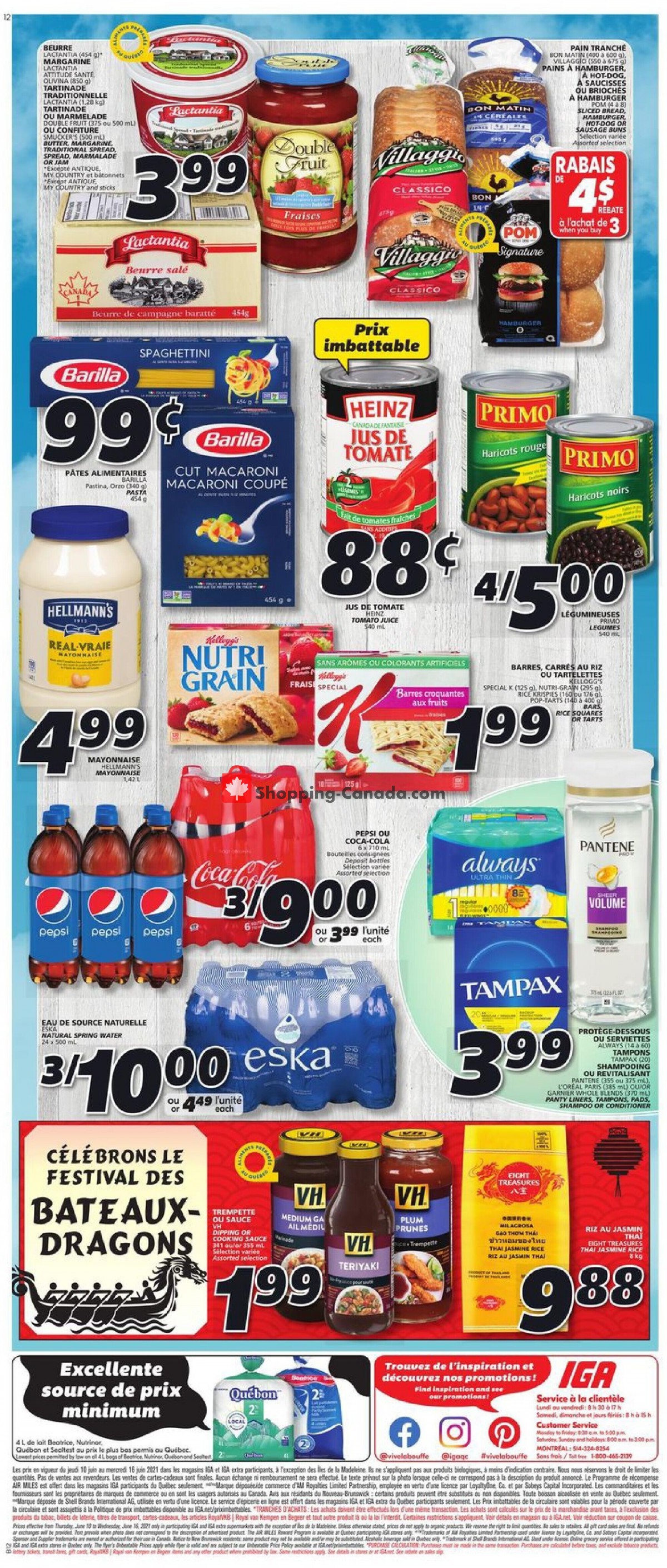IGA Extra flyer from Thursday June 10, 2021 to Wednesday June 16, 2021 - page 4
