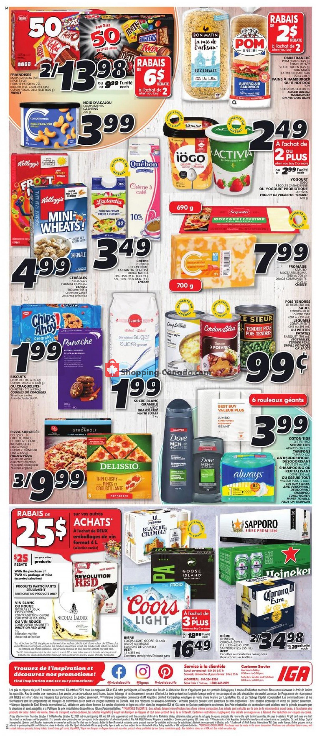 IGA Extra flyer from Thursday October 7, 2021 to Wednesday October 13, 2021 - page 6