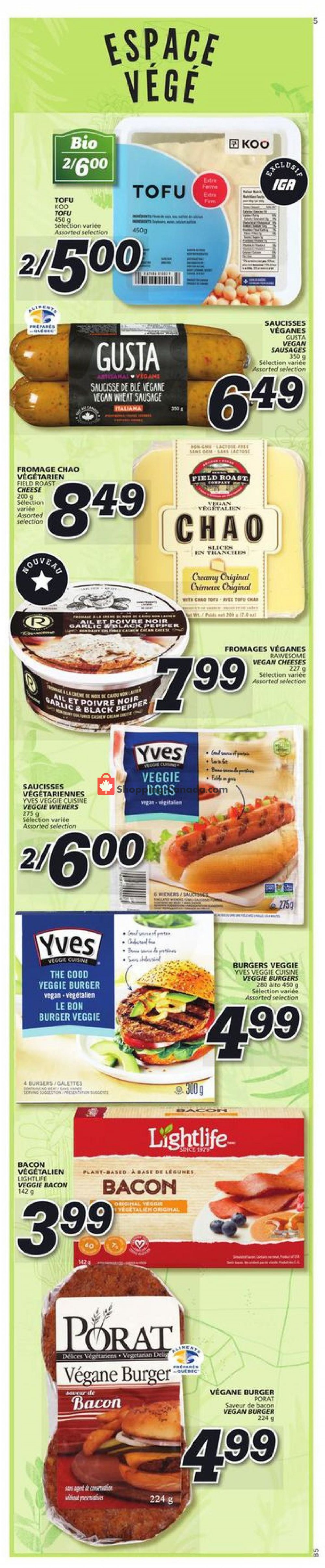 IGA Extra flyer from Thursday July 11, 2019 to Wednesday July 17, 2019 - page 5