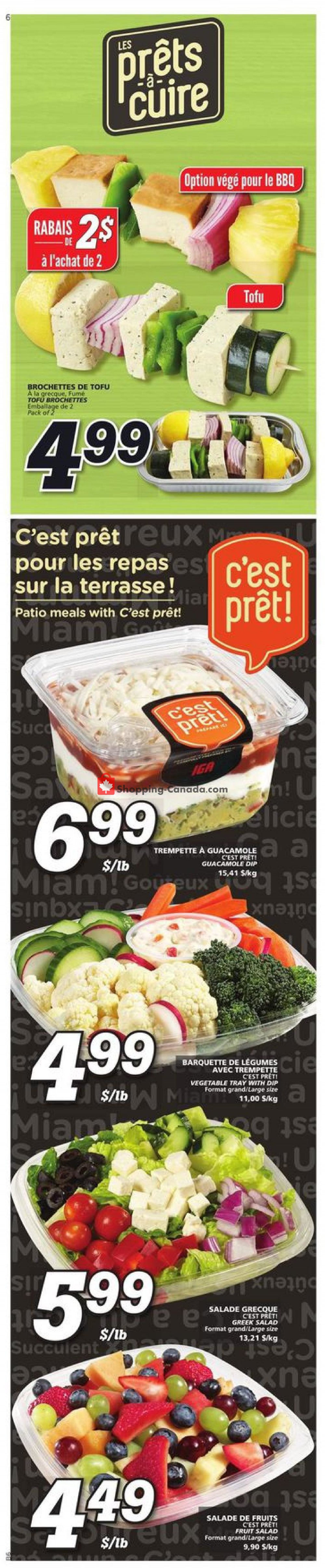 IGA Extra flyer from Thursday July 11, 2019 to Wednesday July 17, 2019 - page 6