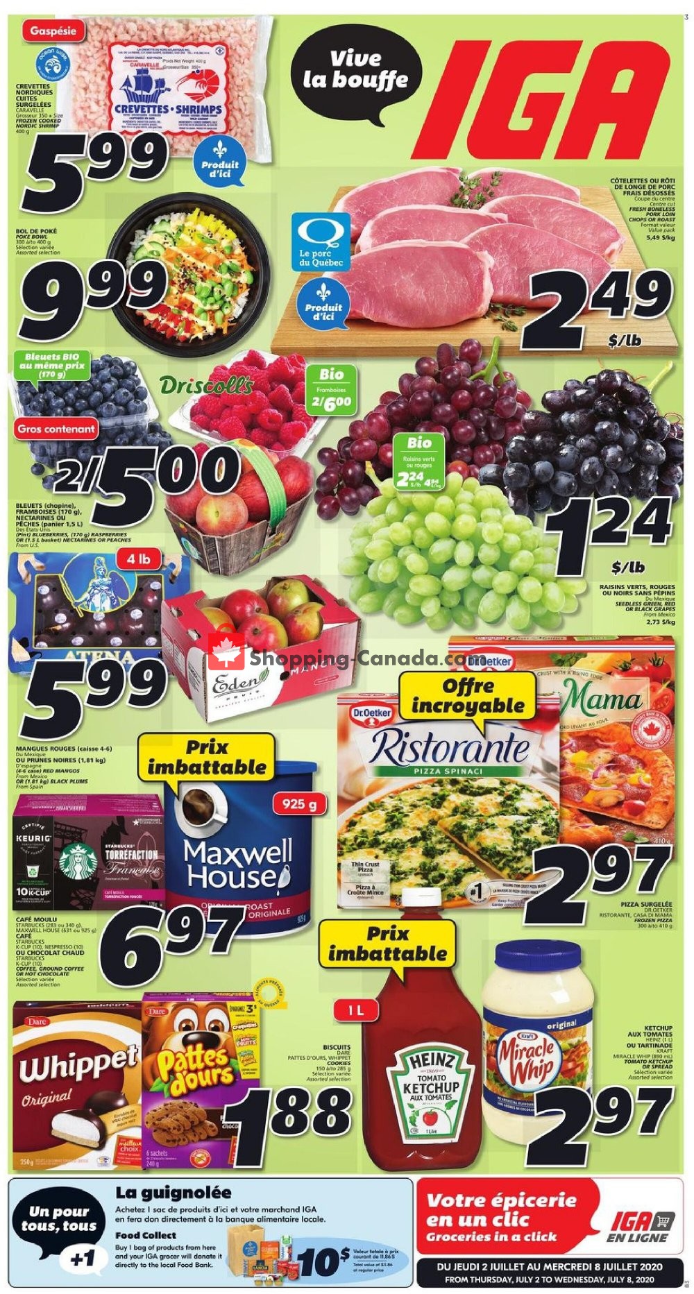 IGA Extra flyer from Thursday July 2, 2020 to Wednesday July 8, 2020 - page 1