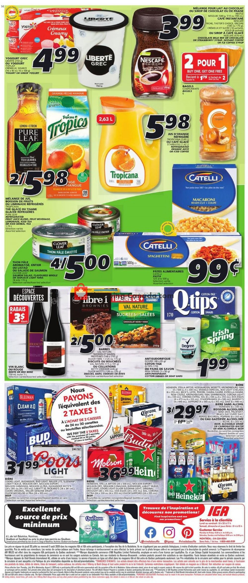IGA Extra flyer from Thursday July 30, 2020 to Wednesday August 5, 2020 - page 6